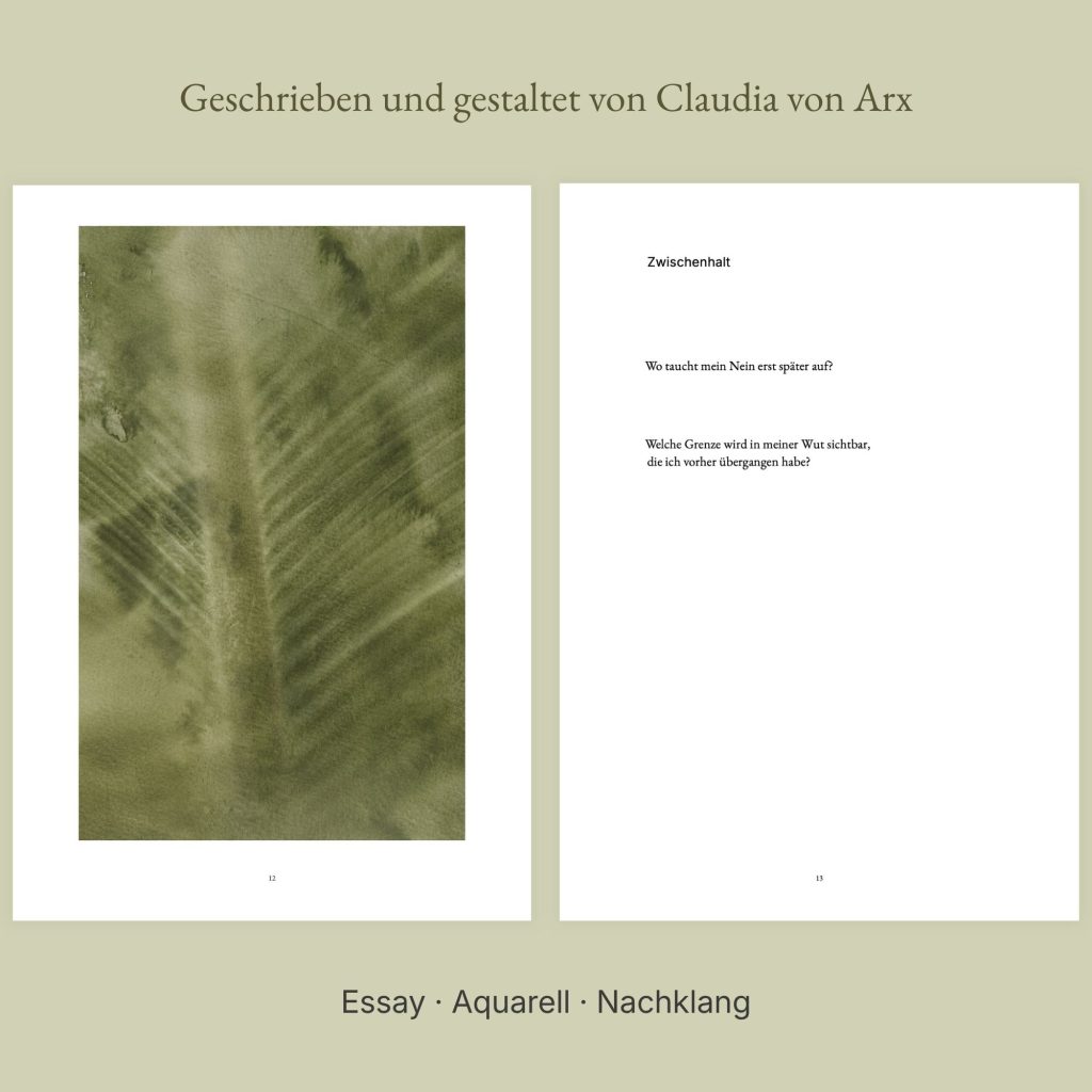 Digitales Buch PDF von Claudia von Arx - Autorin von Und meine Kraft gehört auch mir